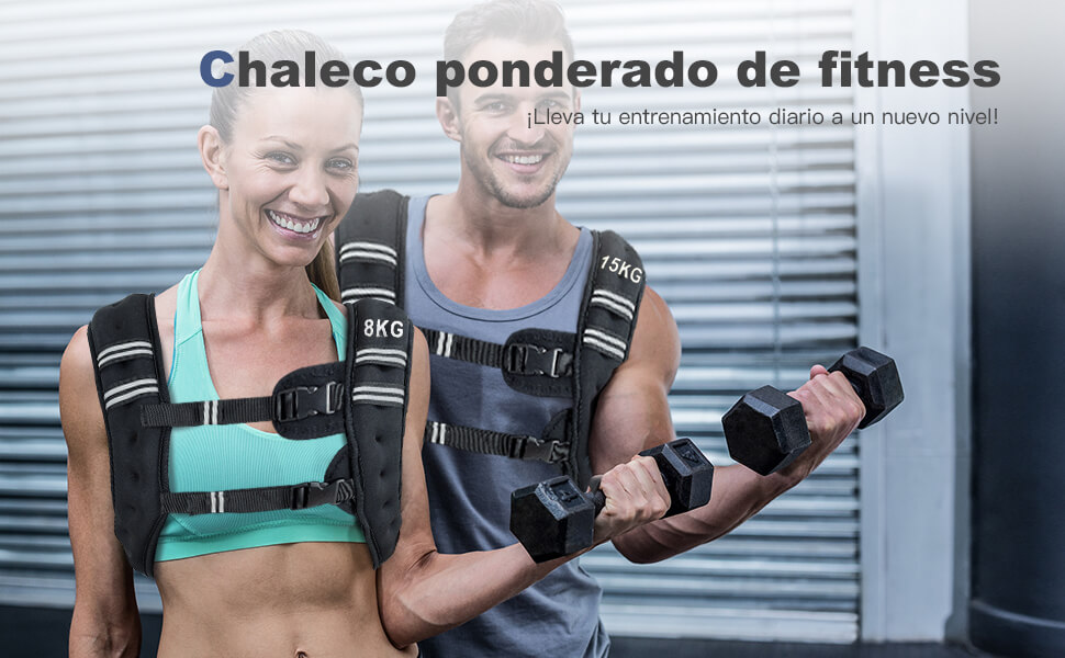 Chaleco Lastre Arena Regulable 15kg Color Negro