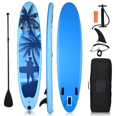 Set De Tabla De Paddle Surf Hinchable Azul Marino 360x81x10 Cm Vidaxl con  Ofertas en Carrefour