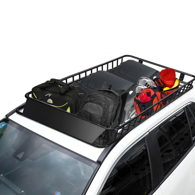 Caja de equipaje grande para techo de coche, portaequipajes Universal de  750L, color negro - AliExpress