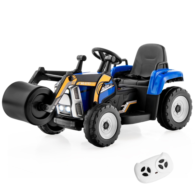 Juguete Tractor Eléctrico para Niños con 3 Marchas Luces LED Música Bocina  Funciones Audio USB y Bluetooth Hasta 30kg Amarillo - Costway