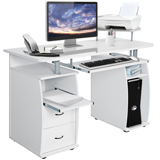Mesa de ordenador escritorio blanco trabajo oficina portátil PC